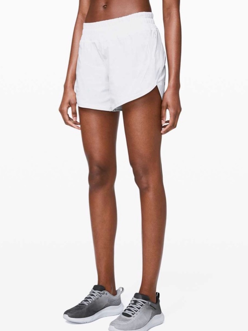 lululemon athletica White trac that Shorts size 12